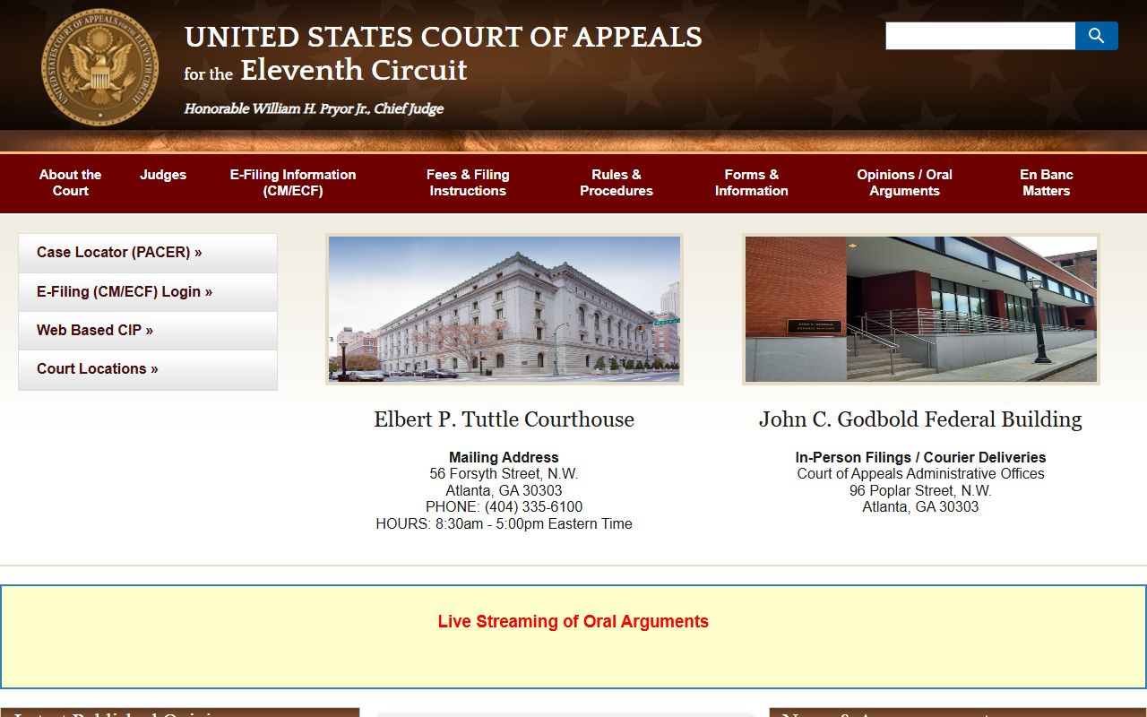 Appling County criminal court records Eleventh Circuit Court of Appeals