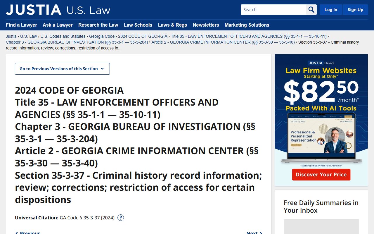 Appling County criminal court records Georgia restriction statute