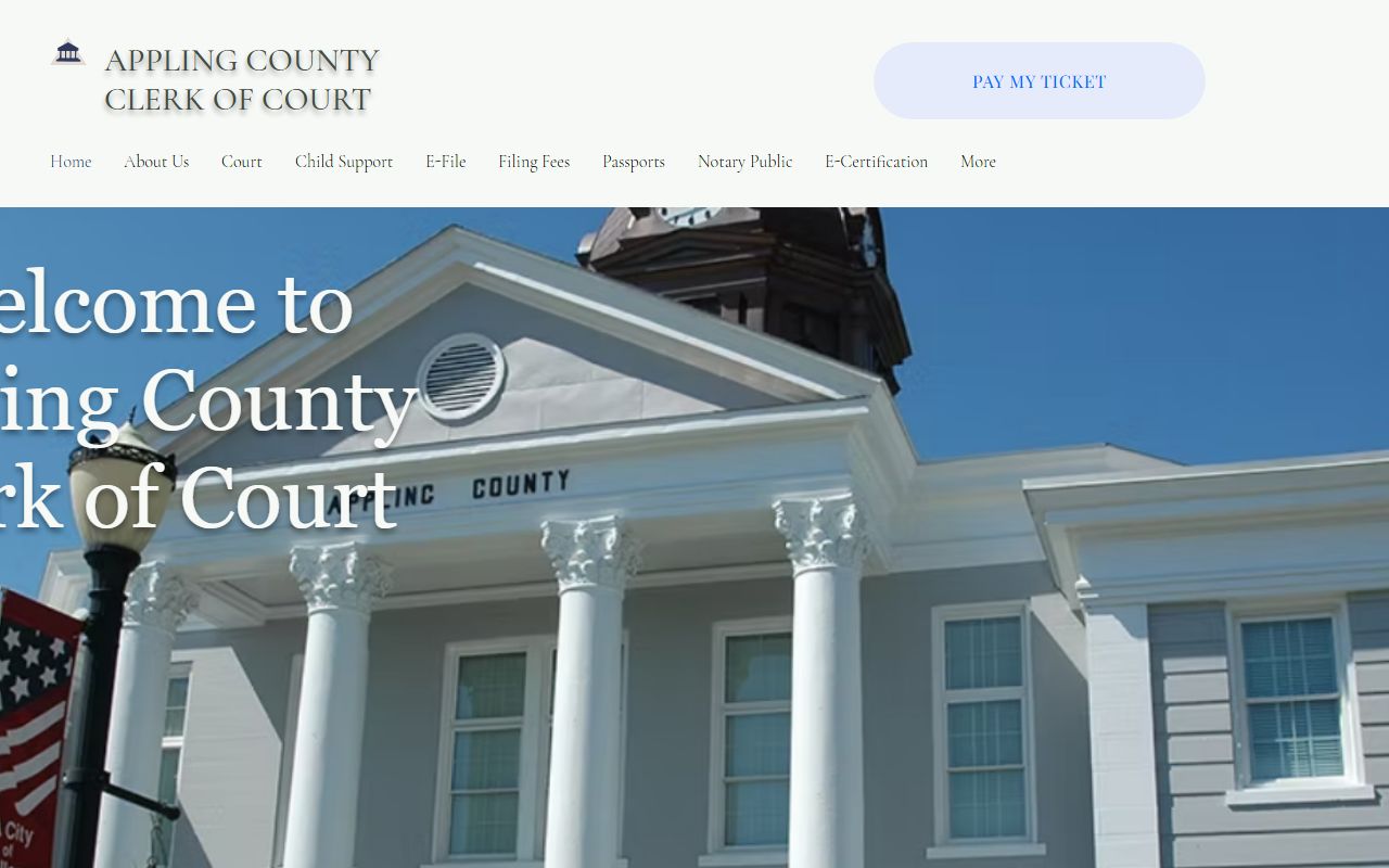 Appling County court records official clerk homepage