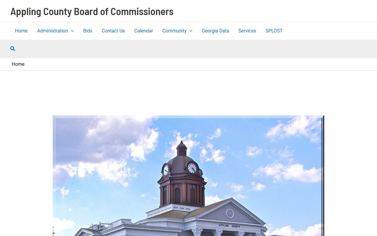 Appling County court records official county homepage