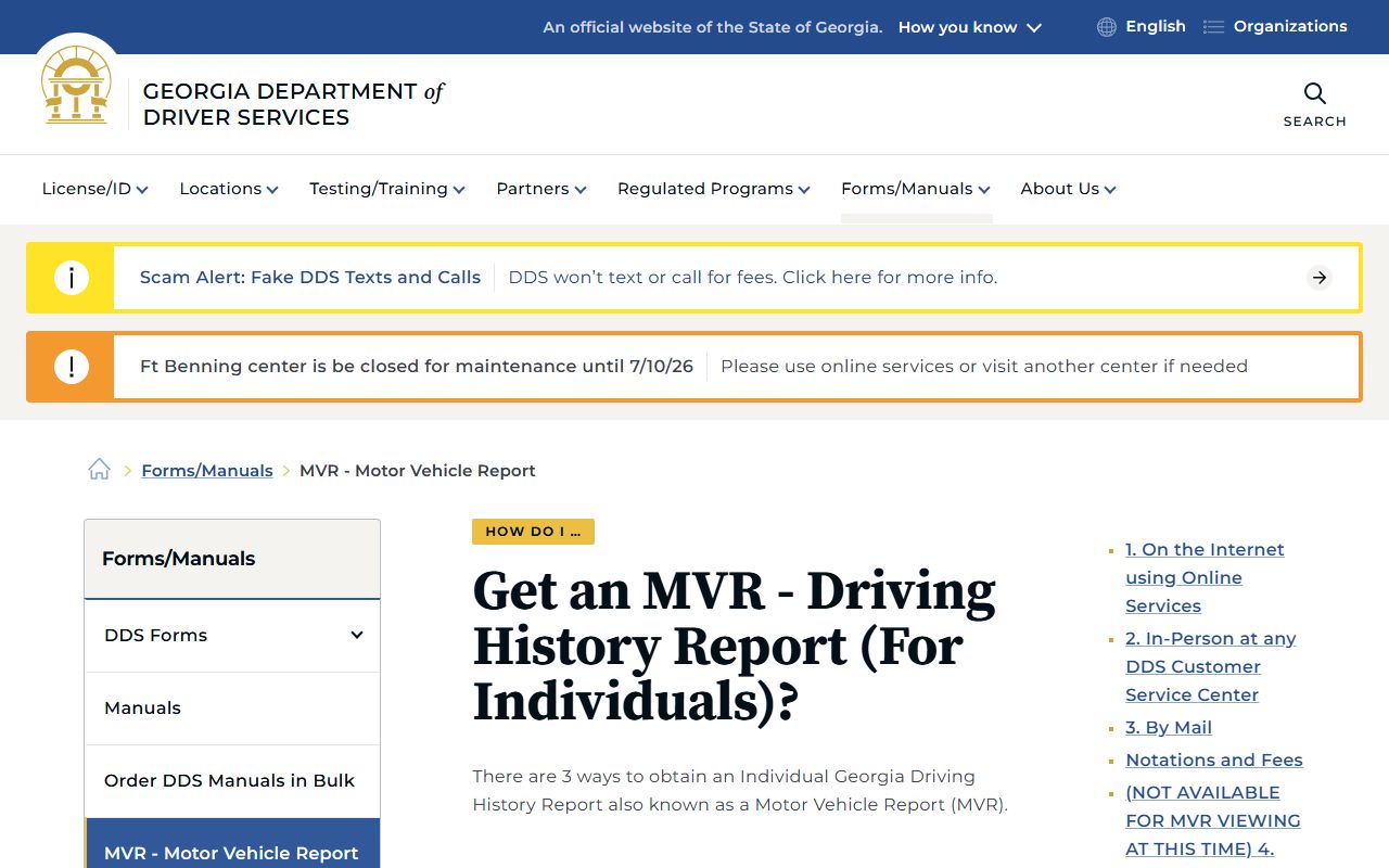 Appling County traffic court records DDS motor vehicle report guide