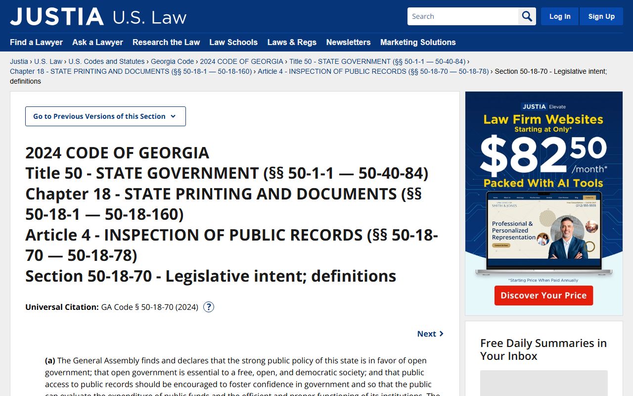 Appling County warrant records Georgia open records law source